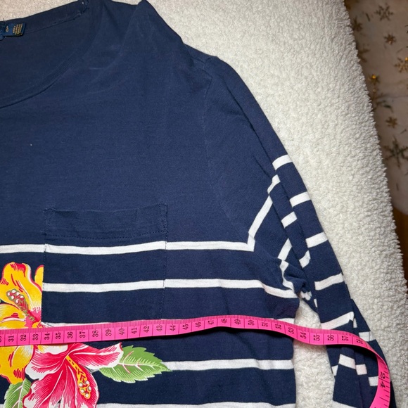 Polo Ralph Lauren Long Sleeve Floral Stripe Print Tee Men - Picture 7 of 12